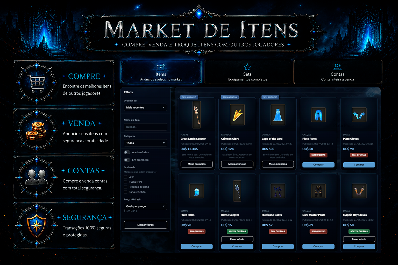 Market de itens