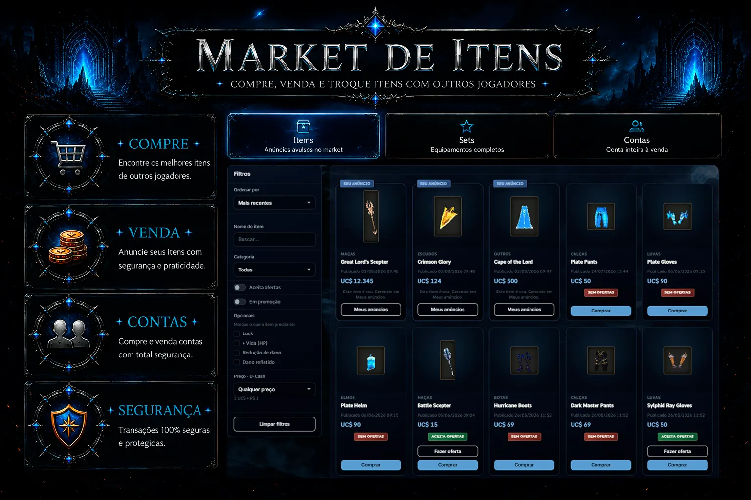 Market de itens